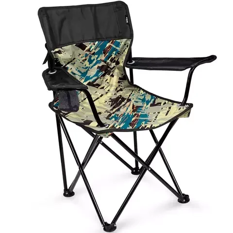 Стул складной НИКА "Премиум 6" ПСП6/КC Camouflage Green-Black