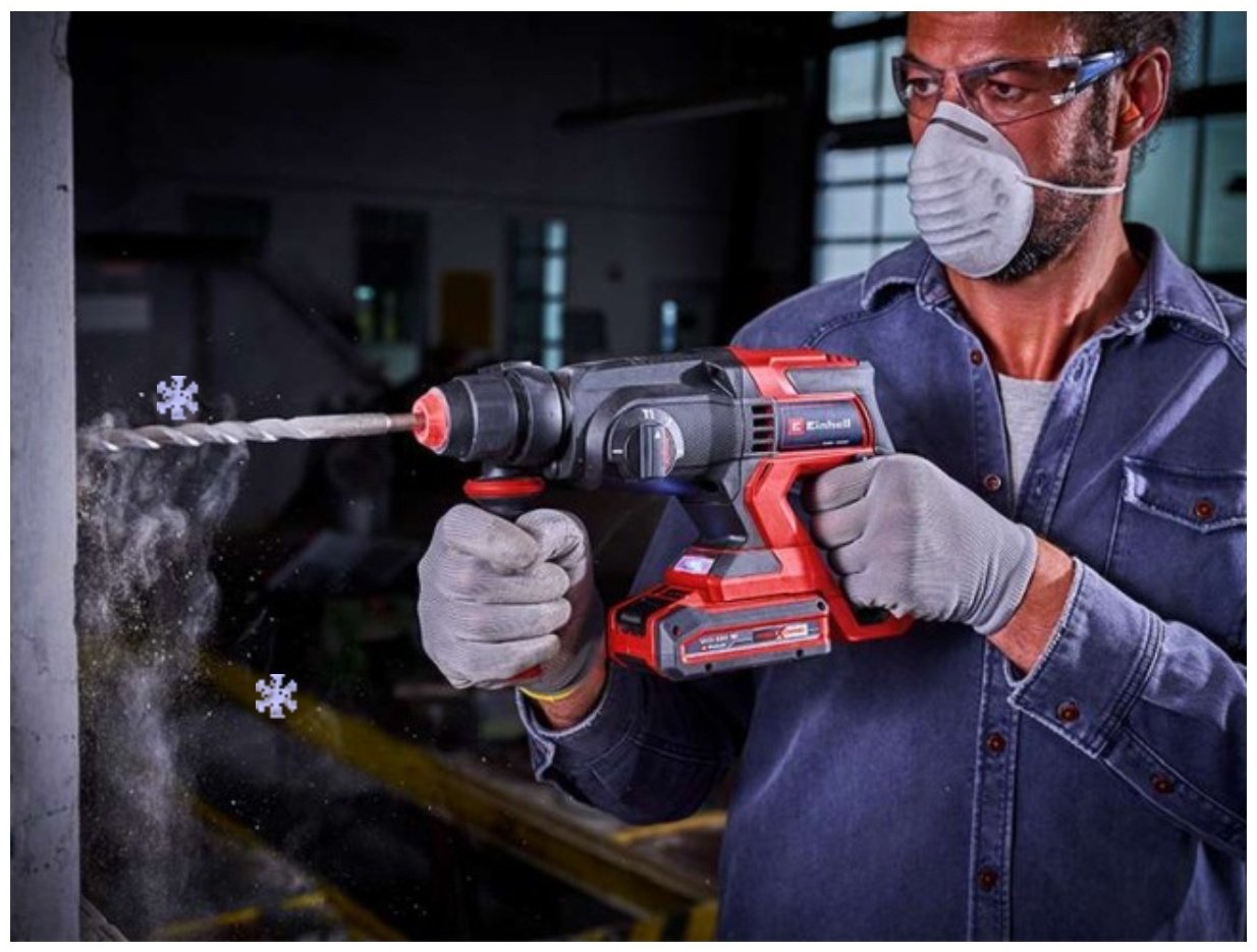 Перфоратор Einhell TE-HD 18/20 Li - Solo 1.8 Дж, SDS-Plus купить,0
