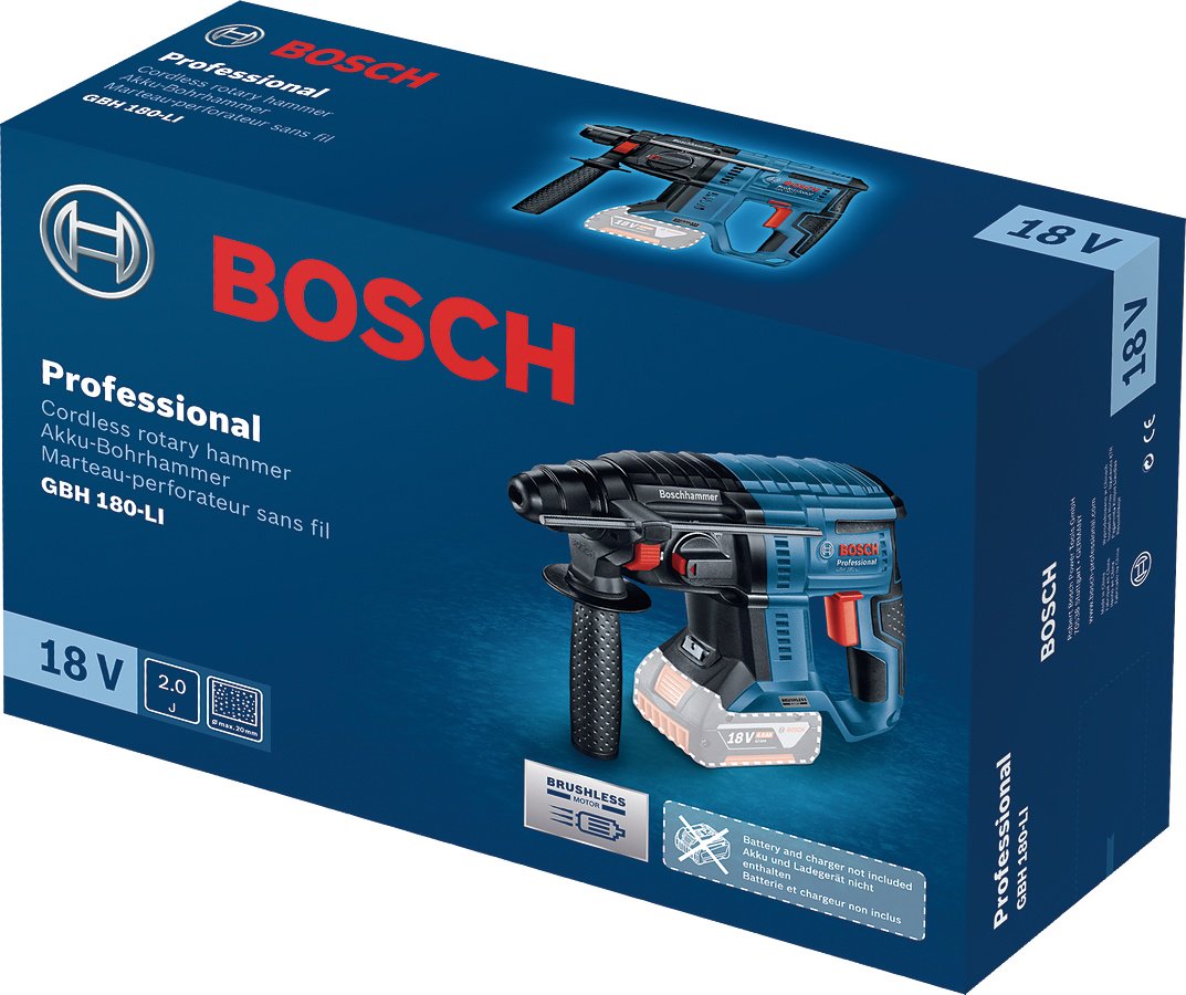 Аккумуляторный перфоратор с патроном SDS plus, GBH 180LI Professional, 0611911120 - ForteMarket Аккумуляторный перфоратор с патроном SDS plus, GBH 180LI Professional, 0611911120 купить,0