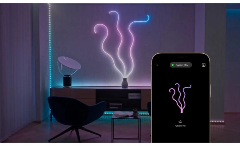 Электрогирлянда Светодиодная лента Twinkly цвет свечения мультиколор 2 м купить,NaN