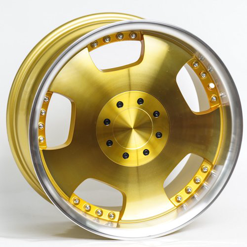 Комплект дисков Kipardo DH 8х100/114,3 R17х9,5 СВ73,1 ЕТ30 задняя ось rose gold machined lip+chrome rivets купить,NaN