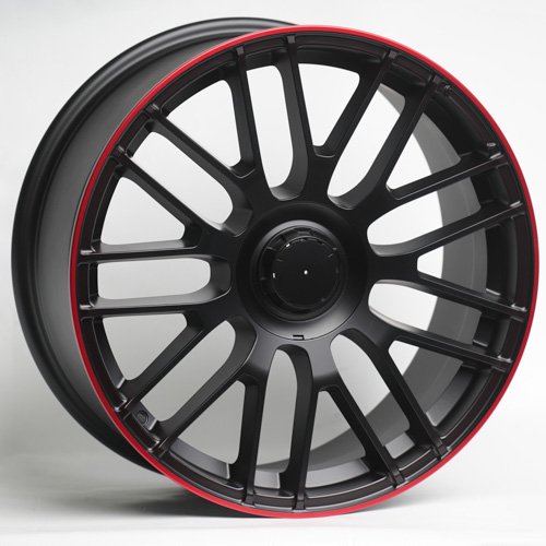 Комплект дисков KoKo SL519 5х112 R19х9,5 СВ66,6 ЕТ35 задняя ось matte red black lip  купить,NaN