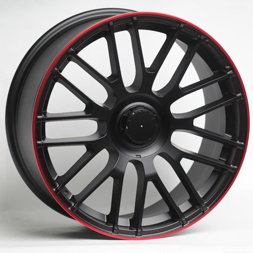 Комплект дисков KoKo SL519 5х112 R19х9,5 СВ66,6 ЕТ35 задняя ось matte red black lip  купить,NaN