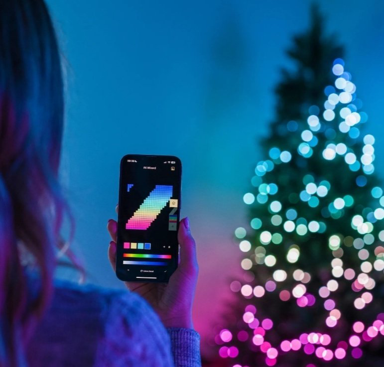 Электрогирлянда Сетка Twinkly цвет свечения мультиколор 20 м купить,NaN