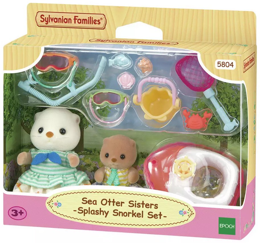 Набор Морские выдры и набор для подводного плавания Sylvanian Families купить,0