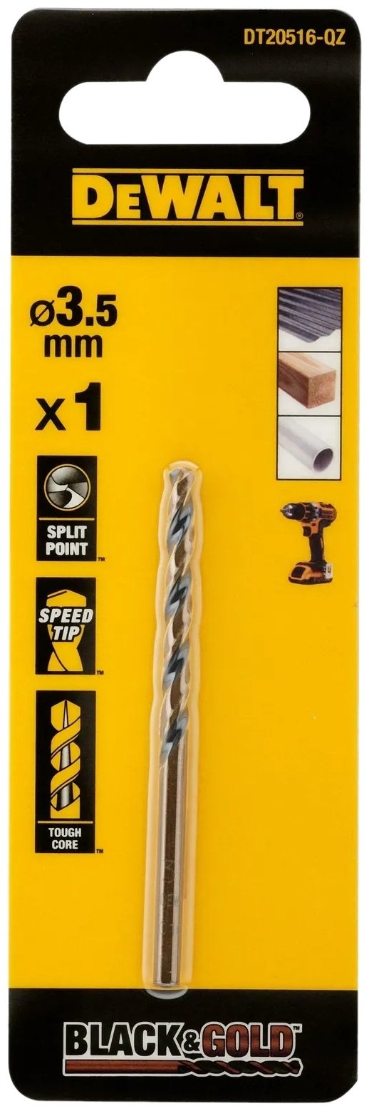 Сверло DeWALT по металлу DT20516-QZ 3.5 мм, 1 шт.