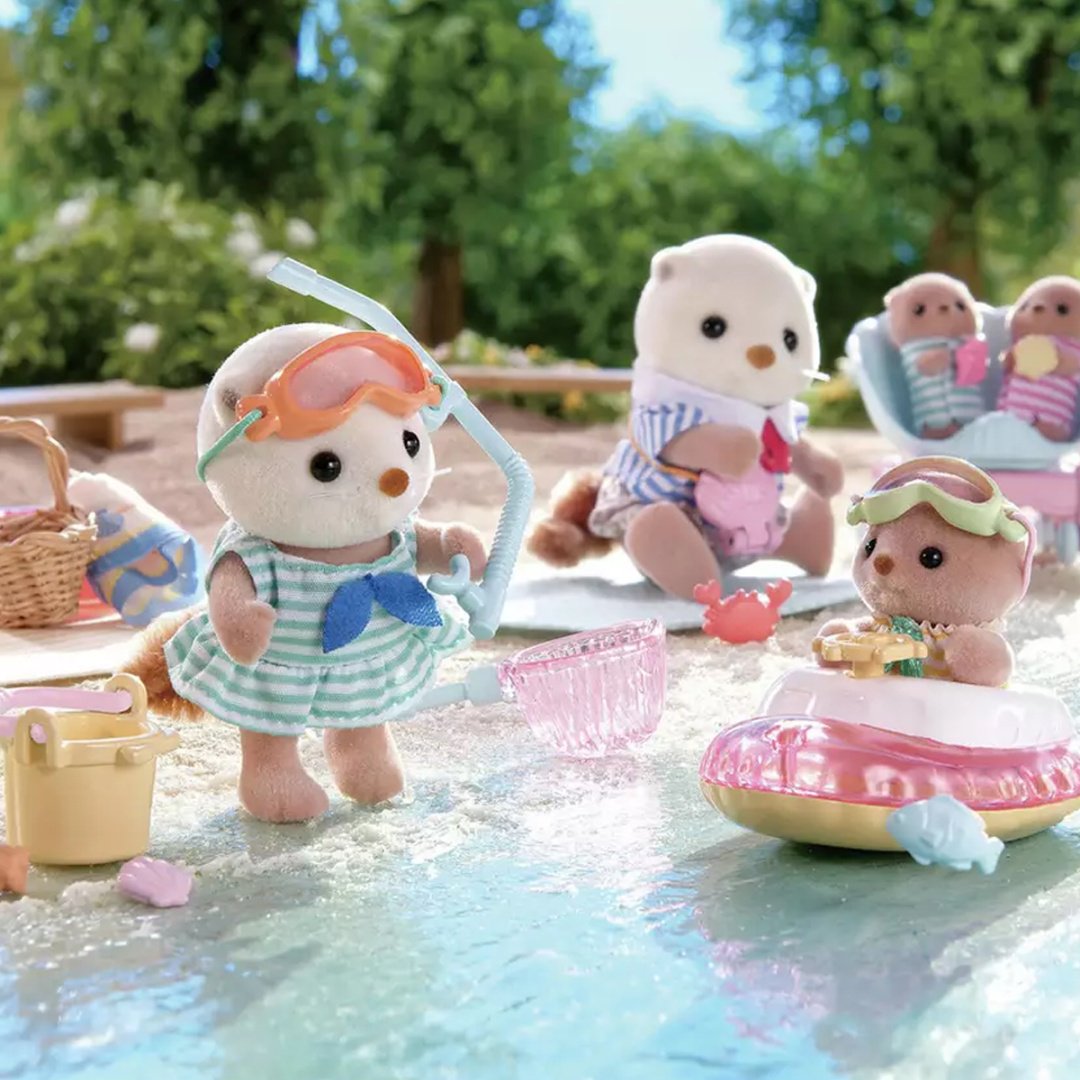 Набор Морские выдры и набор для подводного плавания Sylvanian Families купить,0