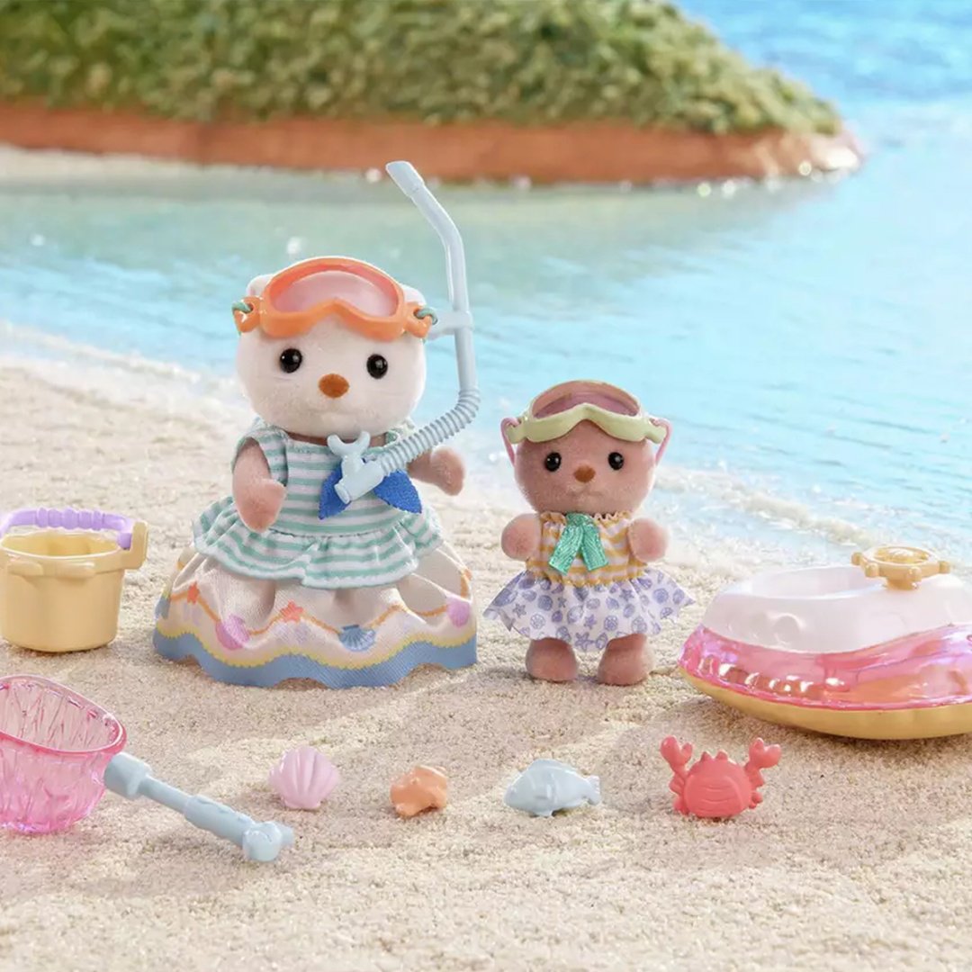 Набор Морские выдры и набор для подводного плавания Sylvanian Families купить,0