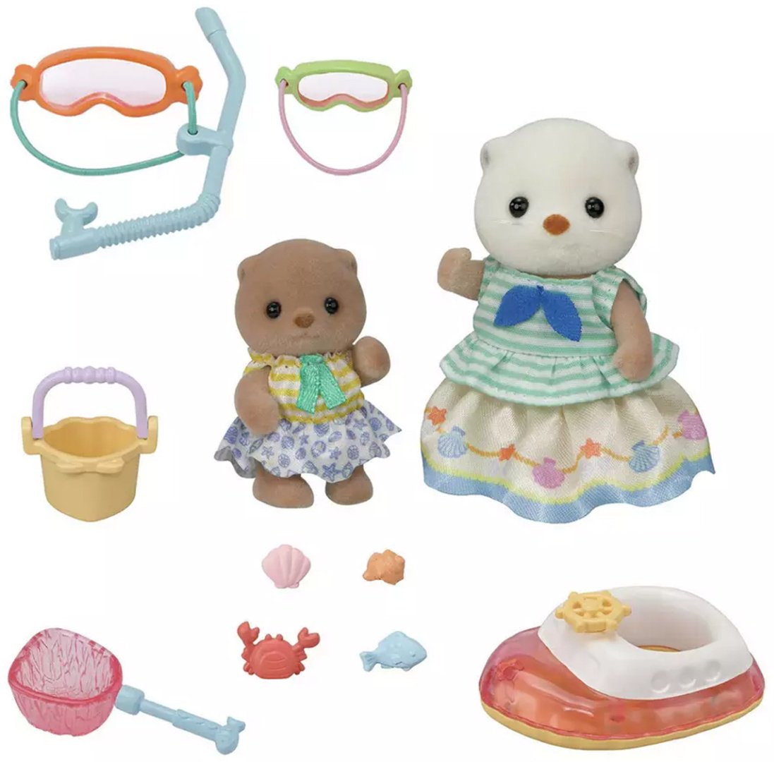 Набор Морские выдры и набор для подводного плавания Sylvanian Families купить,0