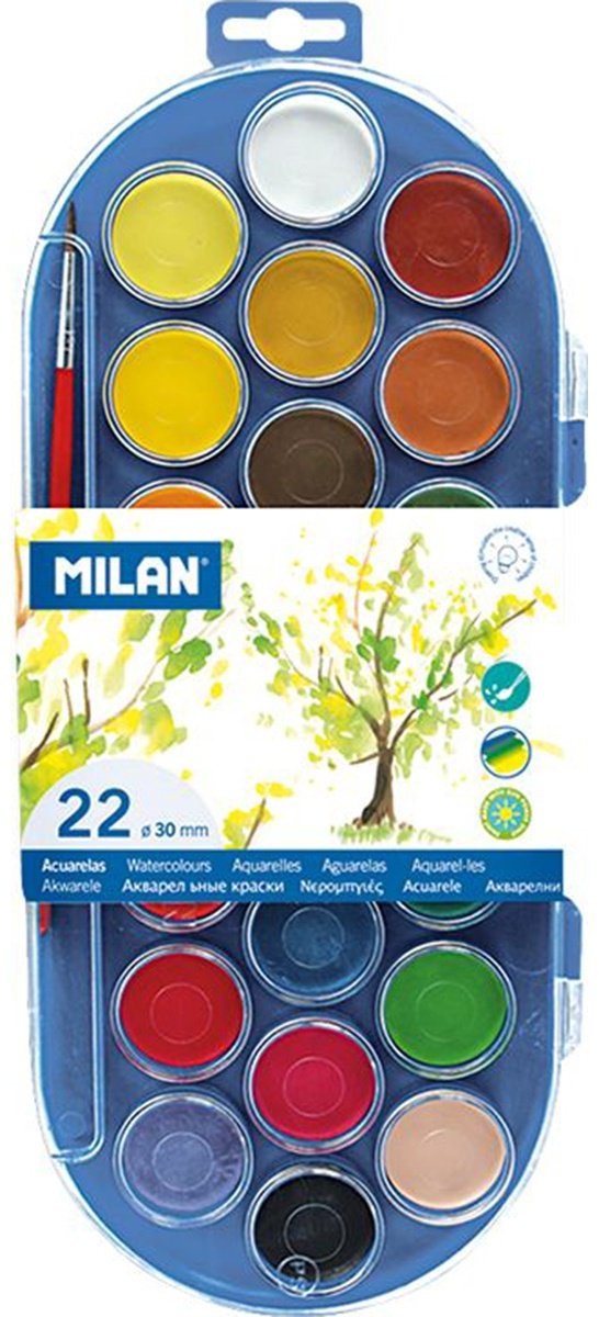 Краски Milan 80 мультиколор 22 шт купить,NaN