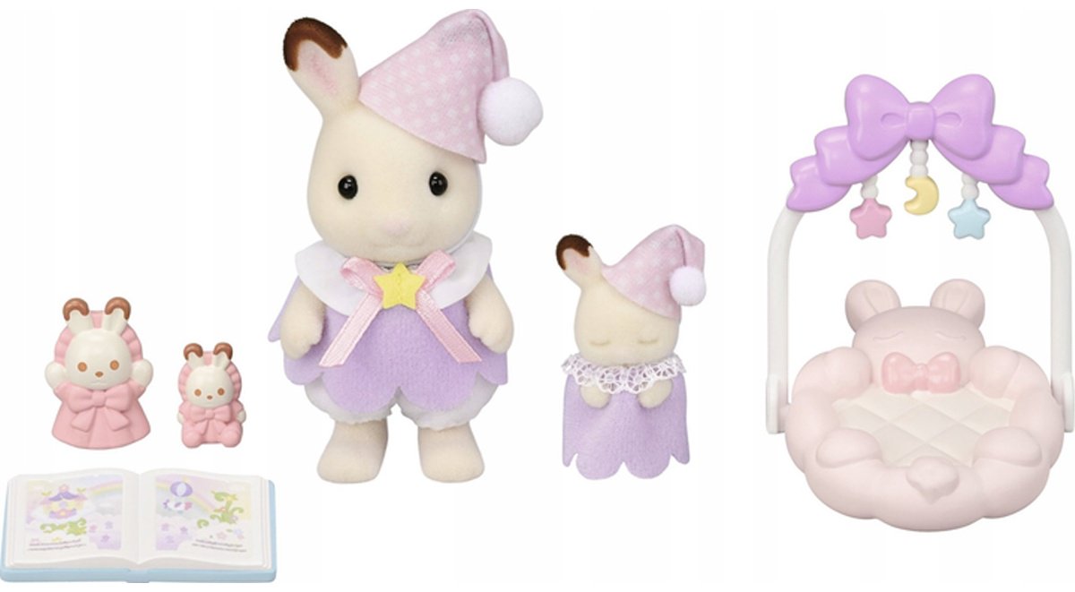Набор Крольчата в спальных костюмах Sylvanian Families купить,NaN