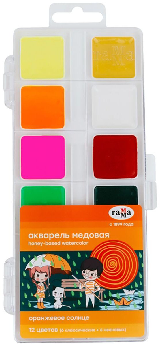 Краски Гамма 2910202 мультиколор 12 шт купить,NaN