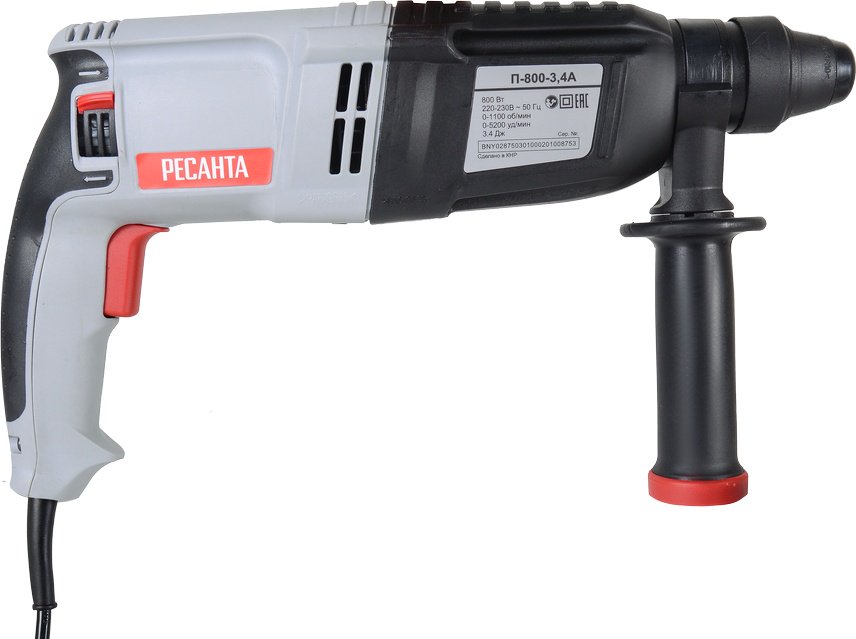 Перфоратор Ресанта П-800-3.4А 75/3/5 3.4 Дж, SDS-Plus купить,0