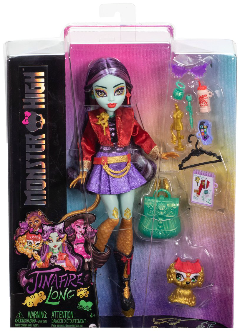 Кукла-модель Monster High Джинафаер Лонг с питомцем «Юнь-Юнь» 28 см купить,NaN