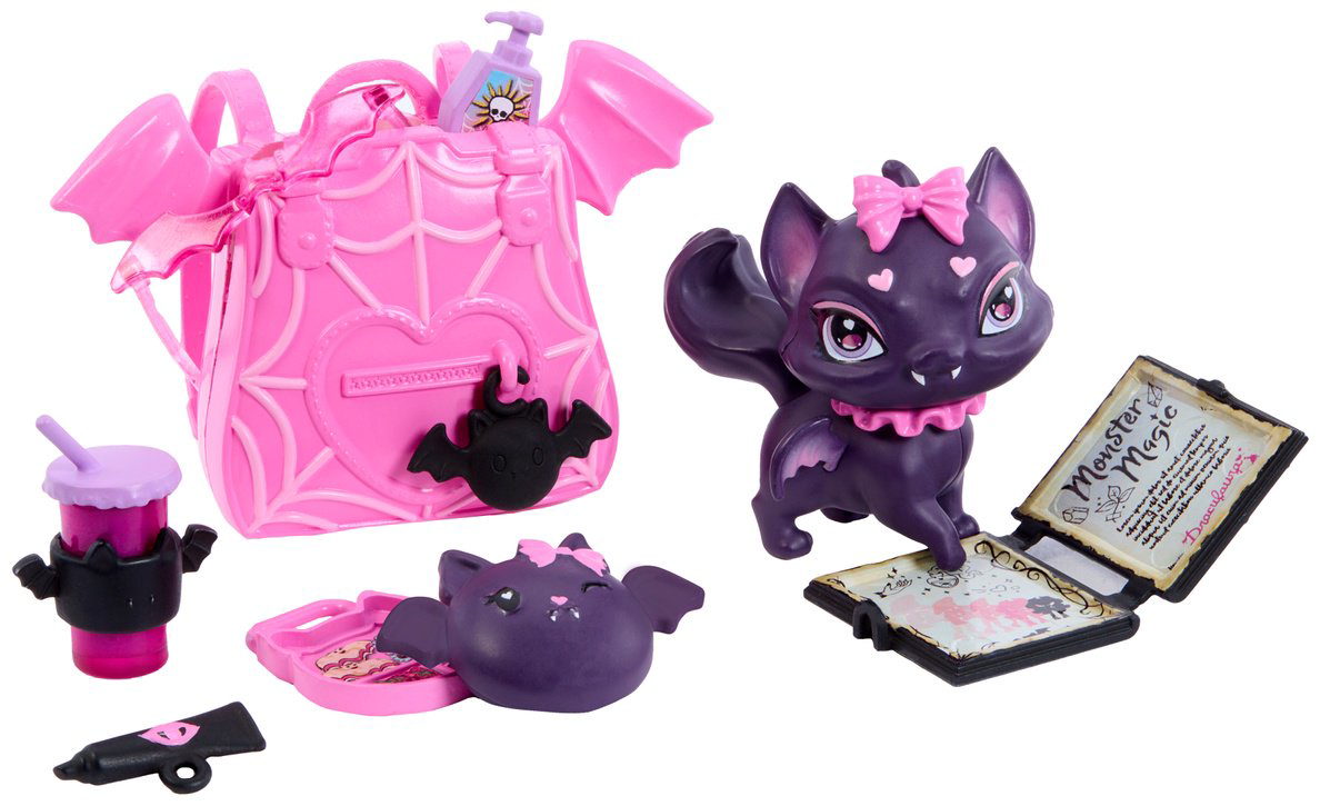 Кукла-модель Monster High Дракулаура с питомцем Bat-Cat Count Fabulous 28 см купить,NaN