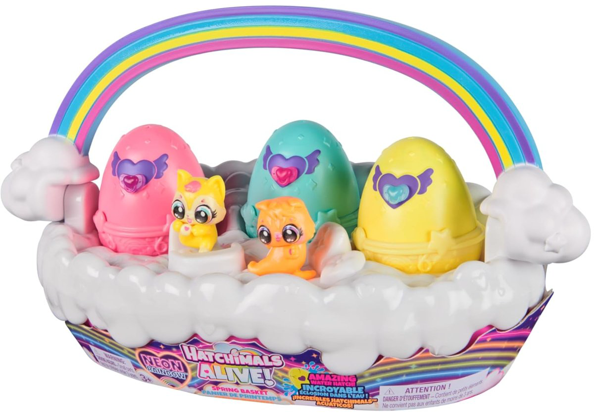 Набор Неоновая радужная корзинка Hatchimals купить,NaN