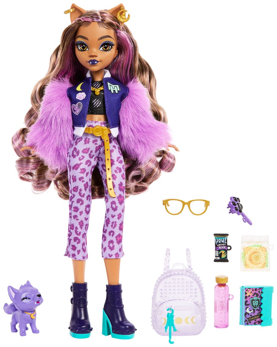 Кукла-модель Monster High Клодин Вульф с собачкой Полумесяц 27 см купить,0