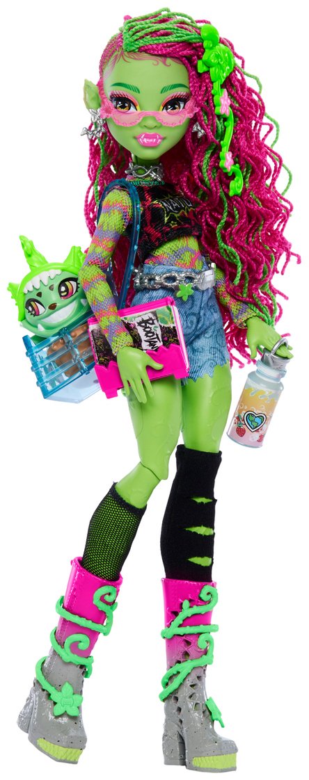 Кукла-модель Monster High Венера МакФлайтрап с питомцем Чулианом 28 см