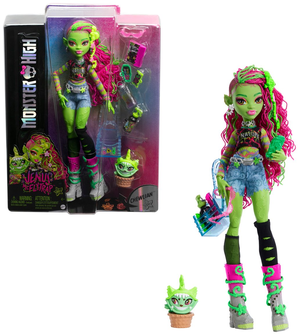 Кукла-модель Monster High Венера МакФлайтрап с питомцем Чулианом 28 см купить,NaN