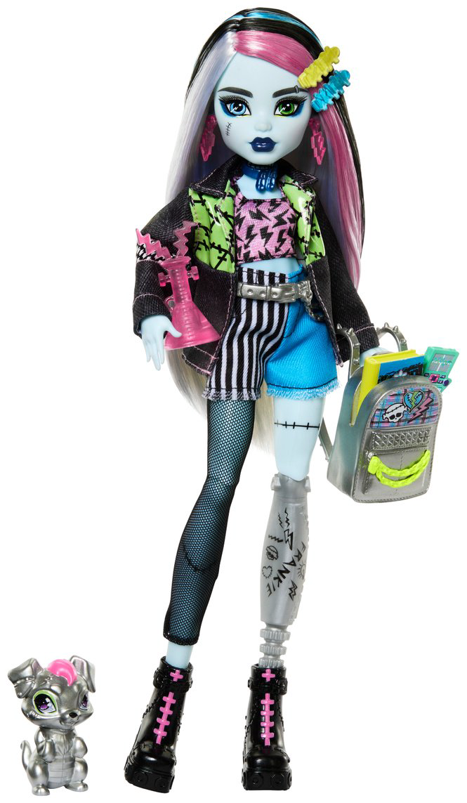 Кукла-модель Monster High Фрэнки Штейн с питомцем Уотзи 28 см купить,NaN
