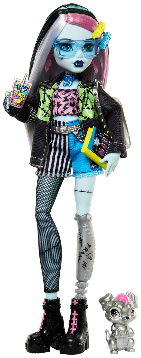 Кукла-модель Monster High Фрэнки Штейн с питомцем Уотзи 28 см купить,NaN