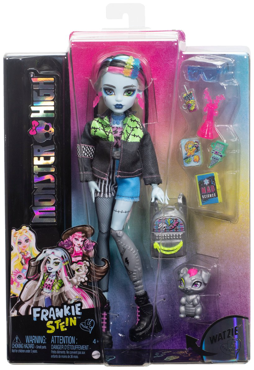 Кукла-модель Monster High Фрэнки Штейн с питомцем Уотзи 28 см купить,NaN