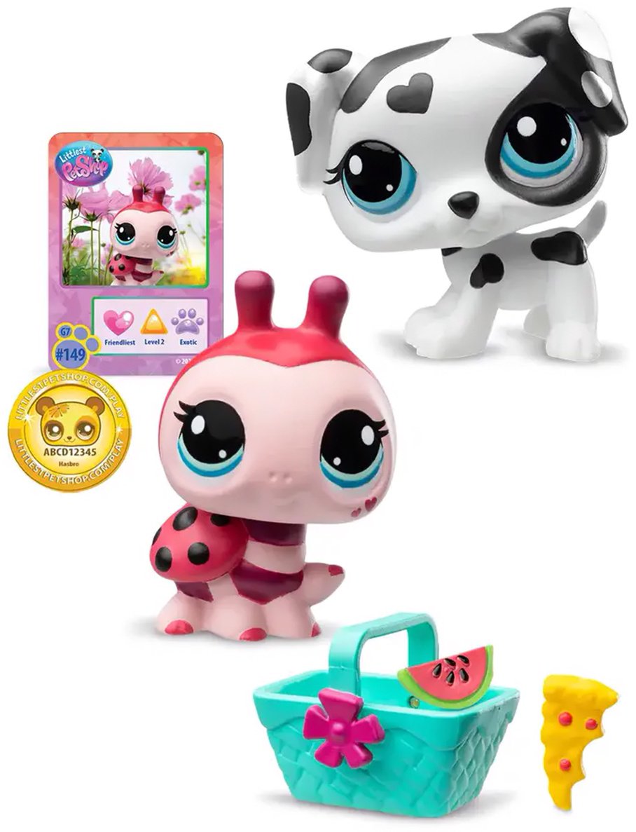 Набор Littlest Pet Shop "Пара друзей", Далматинец и Божья коровка