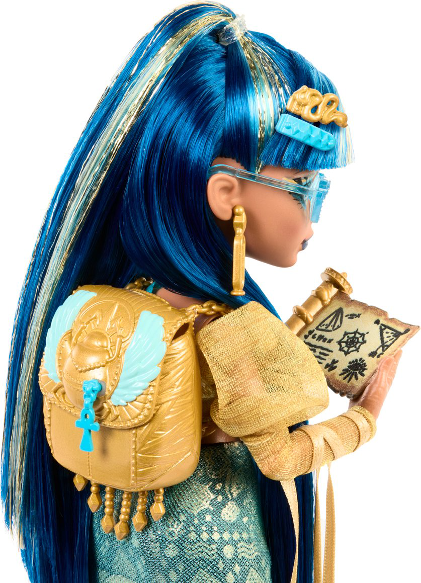 Кукла-модель Monster High Клео Де Нил с питомцем-змеей Хиссет 27 см купить,NaN