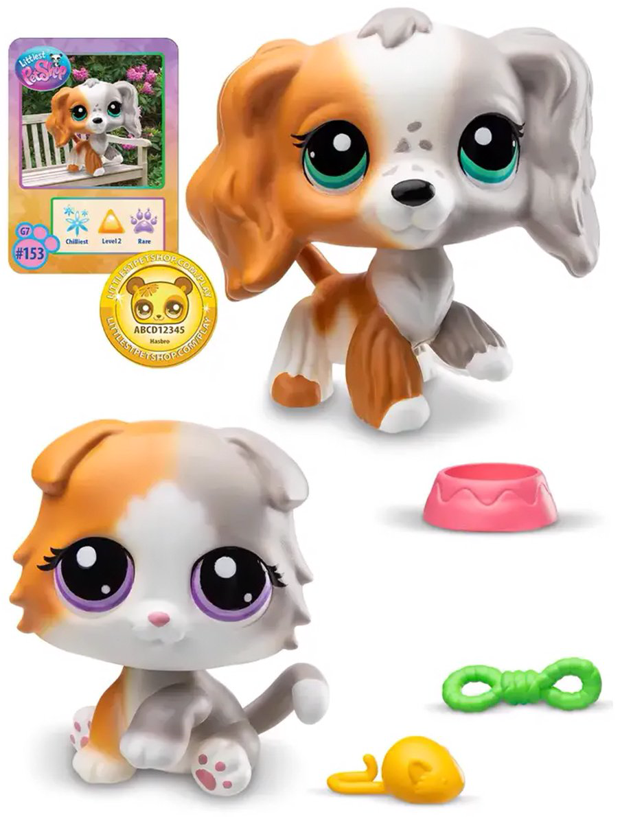 Набор Littlest Pet Shop "Пара&nbsp;друзей",&nbsp;Шотландская&nbsp;вислоухая&nbsp;и&nbsp;Кокер-спаниель