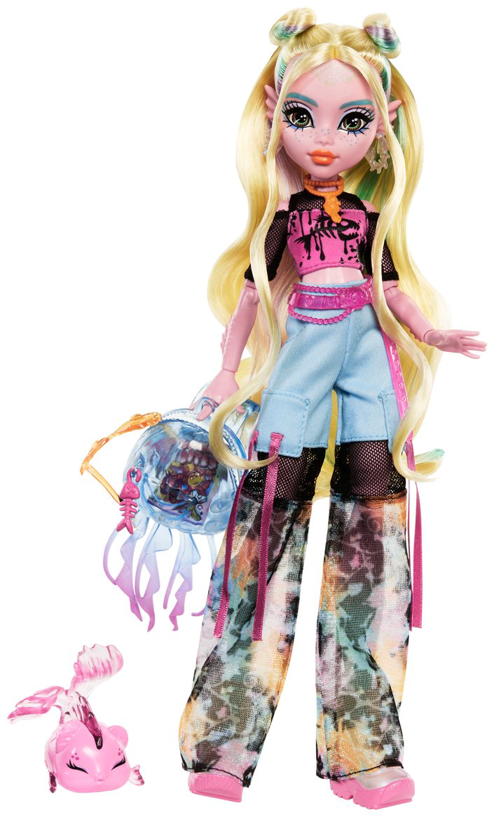 Кукла-модель Monster High Лагуна Блю с рыбкой Нептун 28 см купить,NaN