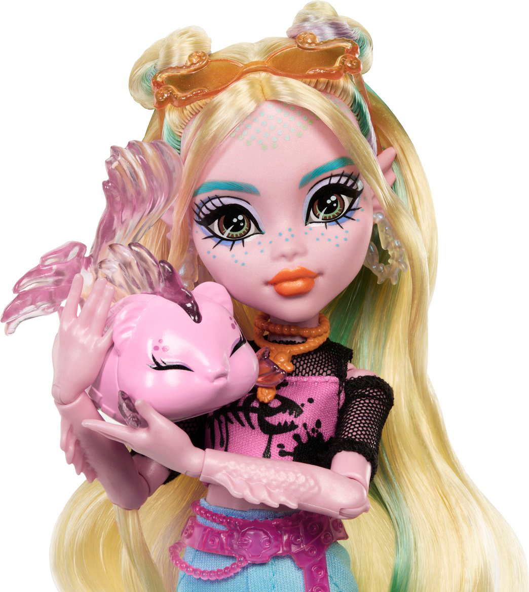 Кукла-модель Monster High Лагуна Блю с рыбкой Нептун 28 см купить,NaN