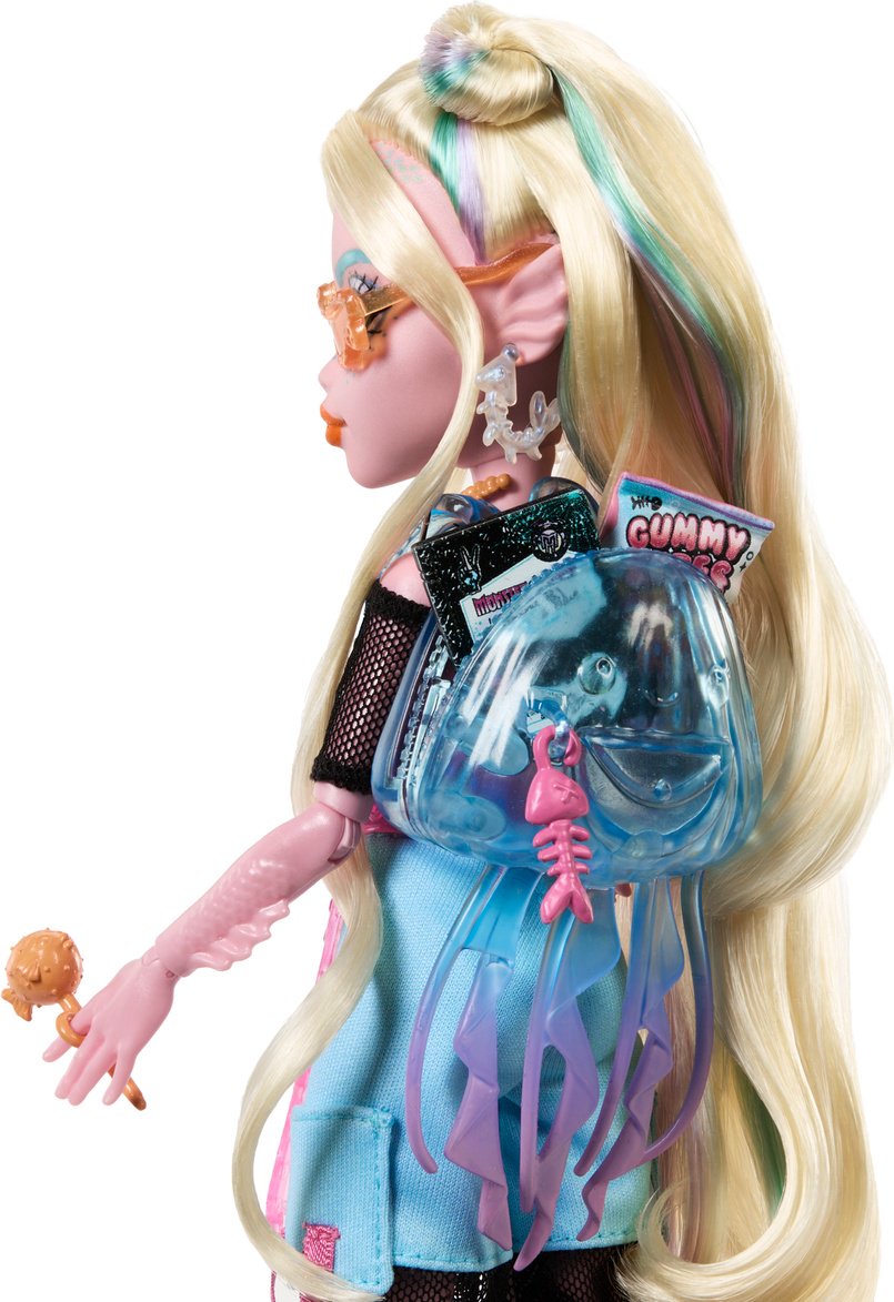 Кукла-модель Monster High Лагуна Блю с рыбкой Нептун 28 см купить,NaN