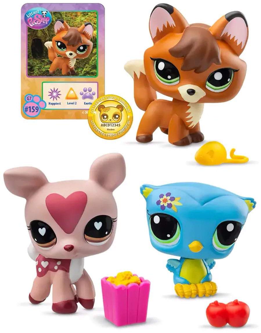 Набор Littlest Pet Shop "Три друга", Сова, Олень и Лиса