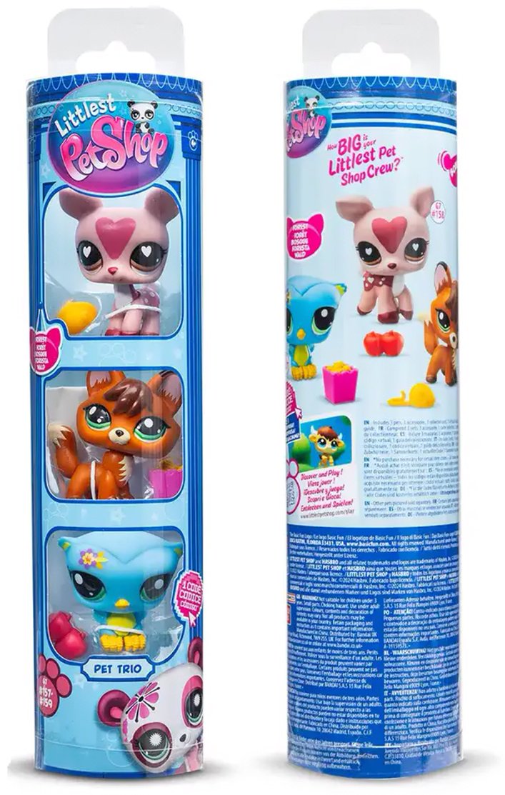 Набор Littlest Pet Shop "Три друга", Сова, Олень и Лиса - ForteMarket Набор Littlest Pet Shop "Три друга", Сова, Олень и Лиса купить,0