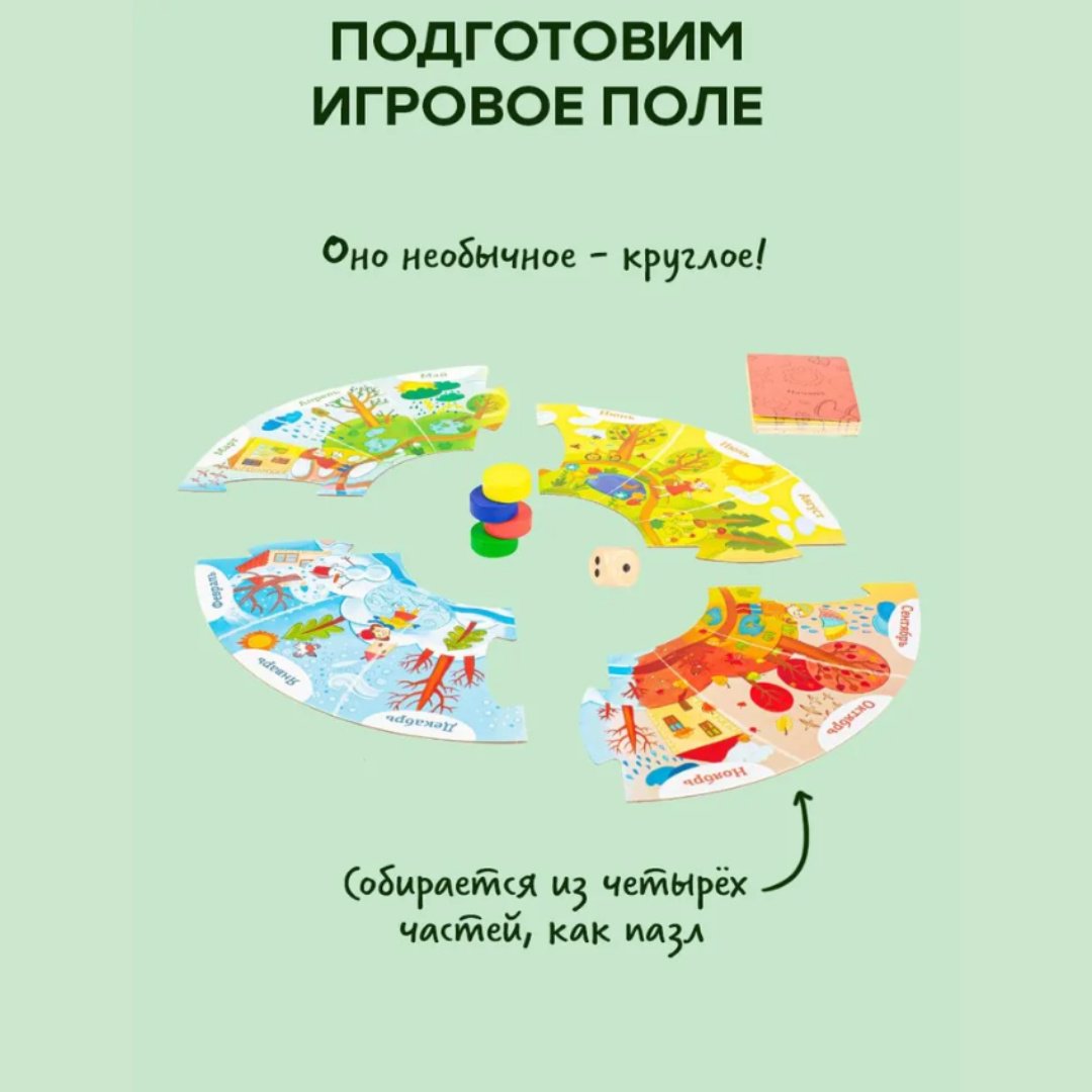 Настольная игра Простые правила Времена года купить,NaN