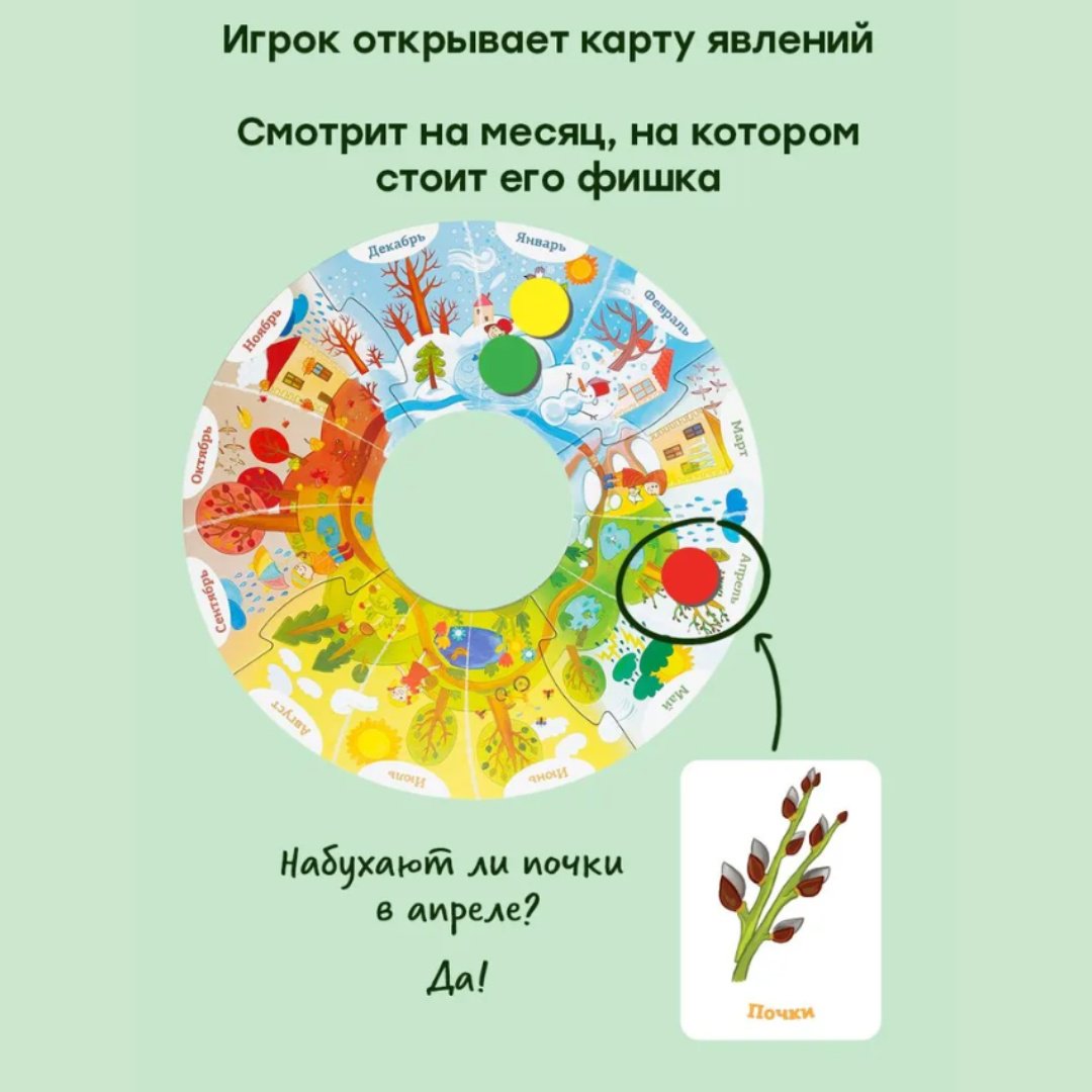 Настольная игра Простые правила Времена года купить,NaN
