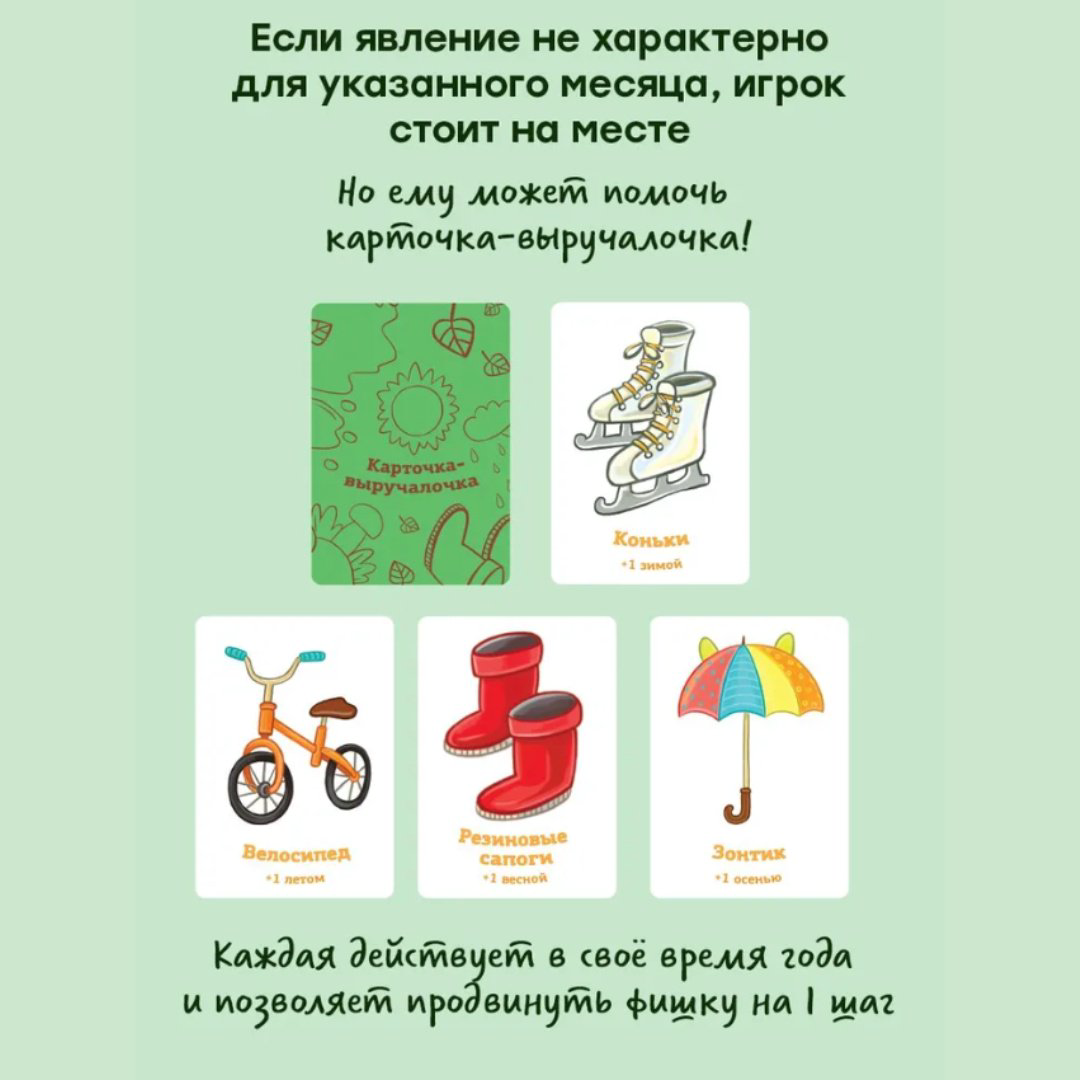 Настольная игра Простые правила Времена года купить,NaN