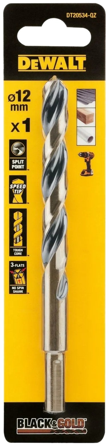 Сверло DeWALT по металлу DT20534-QZ 12 мм, 1 шт.