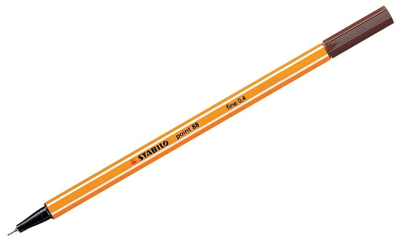 Ручка капиллярная STABILO Point 88 88/6 6 шт, цвет чернил черный, розовый, красный, фиолетовый, синий, зеленый купить,NaN