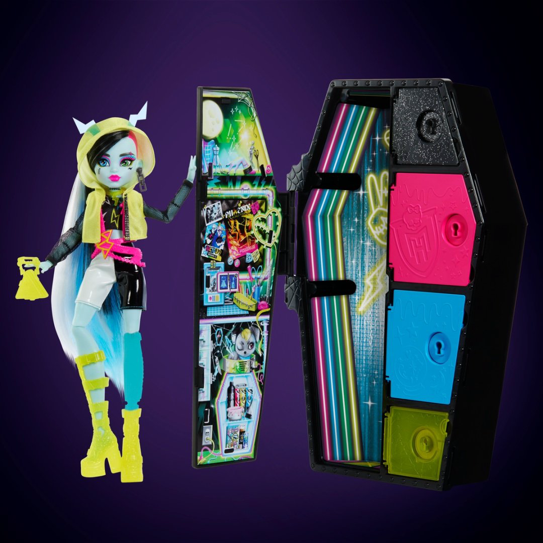 Кукла-модель Monster High Neon Frights - Фрэнки Штейн 27 см купить,NaN