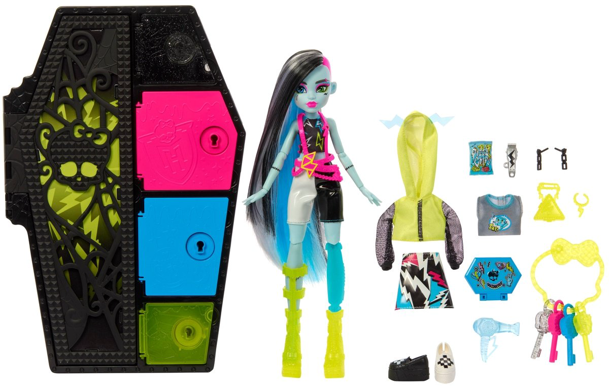 Кукла-модель Monster High Neon Frights - Фрэнки Штейн 27 см купить,NaN