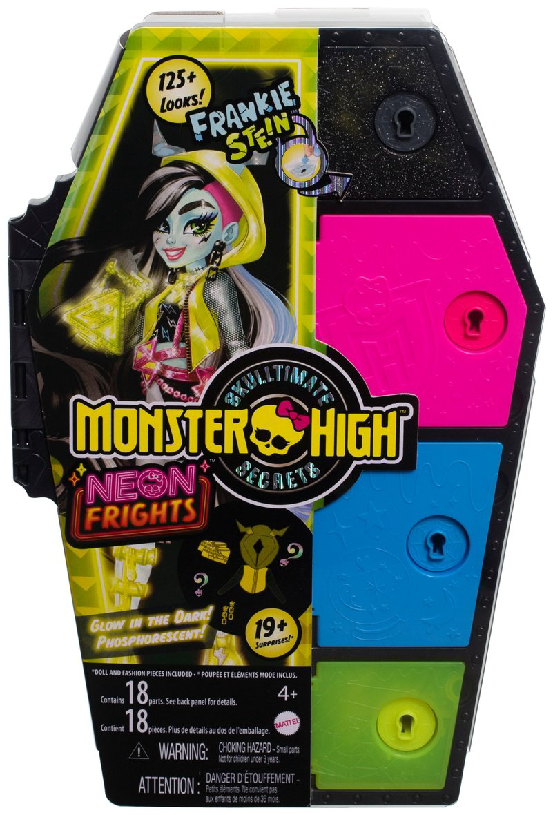 Кукла-модель Monster High Neon Frights - Фрэнки Штейн 27 см купить,NaN
