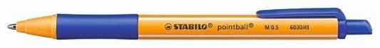 Ручка шариковая STABILO pointball 1 шт, 0.5 мм, цвет чернил синий