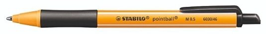 Ручка шариковая STABILO pointball 1 шт, 0.5 мм, цвет чернил черный купить,NaN