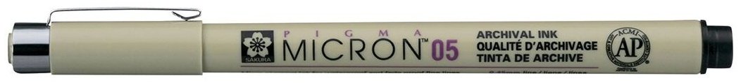 Ручка линер SAKURA Pigma Micron 05 1 шт, цвет чернил черный - ForteMarket Ручка линер SAKURA Pigma Micron 05 1 шт, цвет чернил черный купить,0