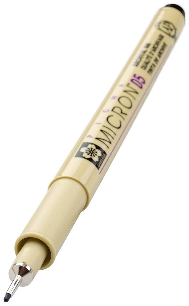 Ручка линер SAKURA Pigma Micron 05 1 шт, цвет чернил черный - ForteMarket Ручка линер SAKURA Pigma Micron 05 1 шт, цвет чернил черный купить,0