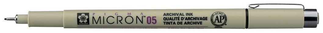 Ручка линер SAKURA Pigma Micron 05 1 шт, цвет чернил черный купить,NaN