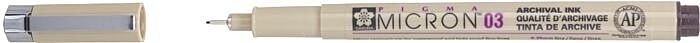 Ручка линер SAKURA Pigma Micron 1 шт, цвет чернил черный