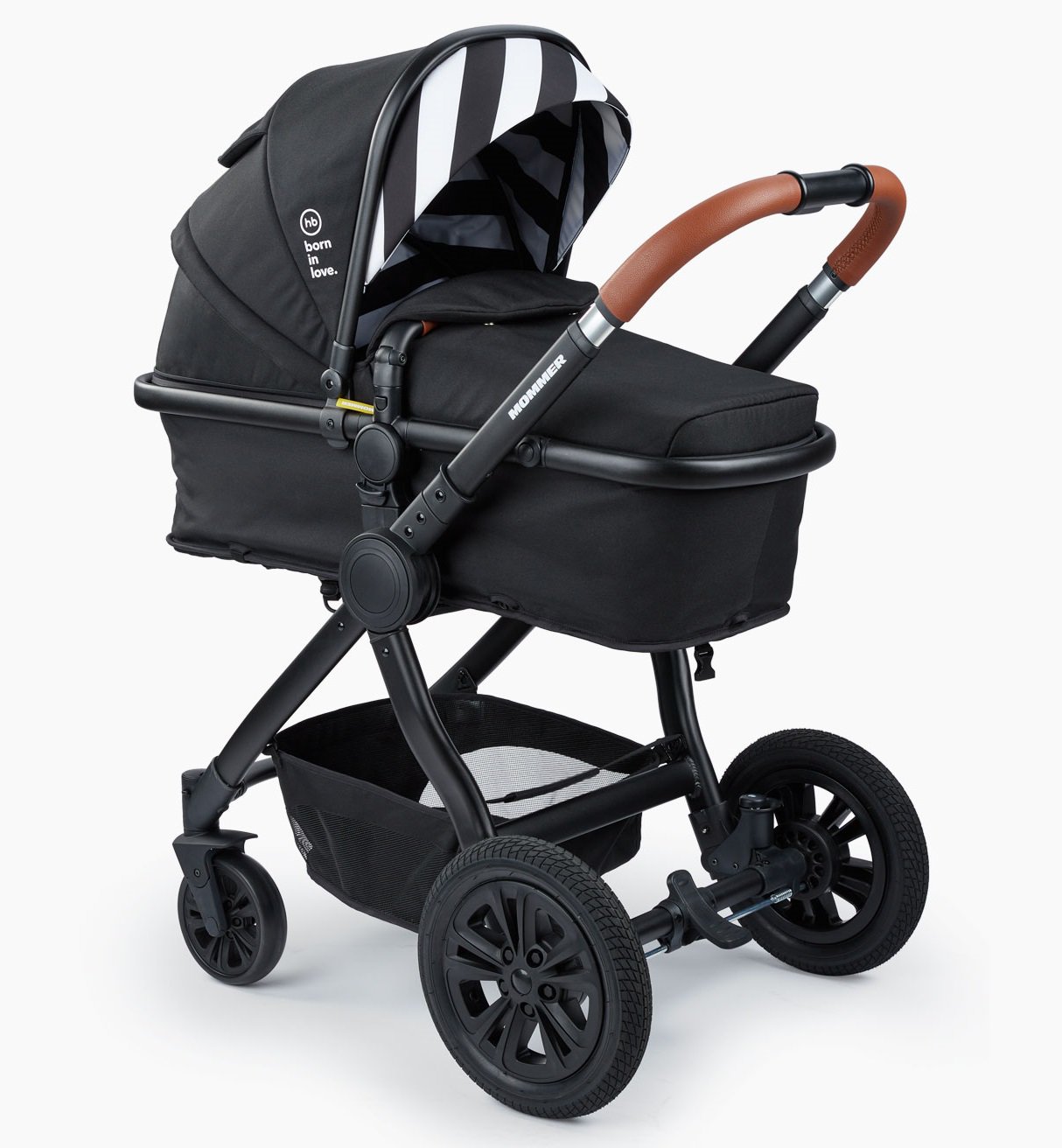 Коляска-трансформер Happy Baby 2в1 Mommer Black купить,NaN