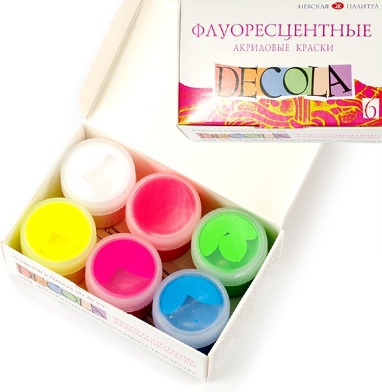 Краски Decola 4341 мультиколор 6 шт купить,NaN